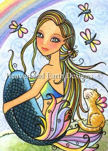 QS Rainbow Kitty Mermaid - Click Image to Close